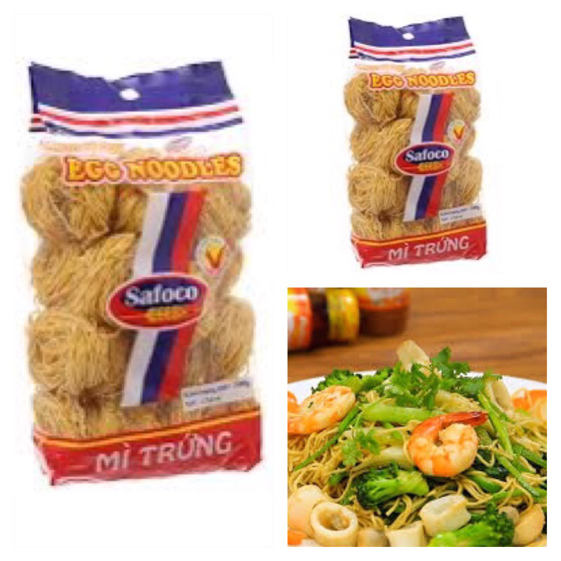 Mì trứng Safoco sợi nhỏ gói 500gr
