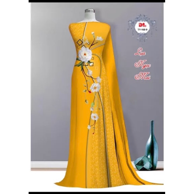 Vải áo dài hoa eo
