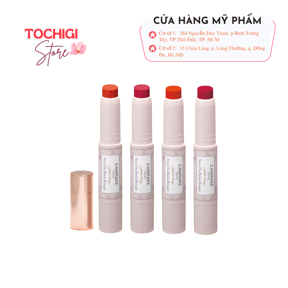 Son dưỡng màu chống nắng Canmake Stay-On Balm Rouge