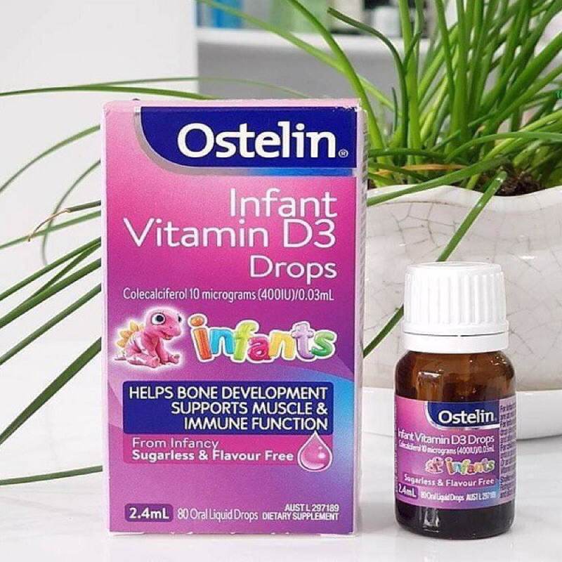 Vitamin D3 Drops Ostelin Cho Trẻ Từ Sơ Sinh 2.4ml