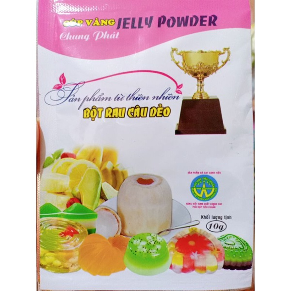 BỘT RAU CÂU DẺO CHUNG PHÁT Jelly Powder - hộp 12 gói x 10gr