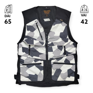 Áo ghile nam, nữ túi hộp unisex secondhand