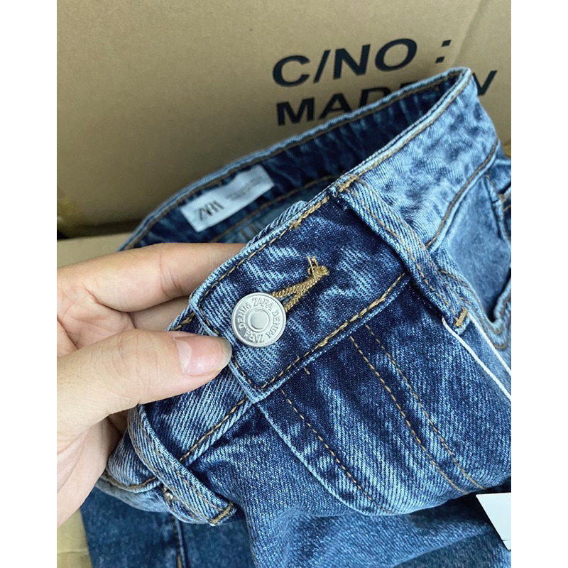 Quần short jeans lưng cao ZR dư xịn
