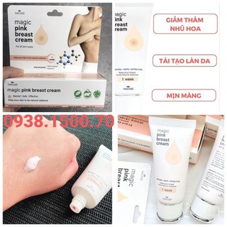KEM DƯỠNG SÁNG GIẢM THÂM VÙNG NGỰC Vacosi Magic Pink Breast Cream 30g