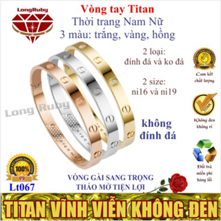  VÒNG TAY Nam Nữ TITAN MÀU HỒNG TRẮNG VÀNG | LẮC TAY TITAN Thời Trang - Lt067H 