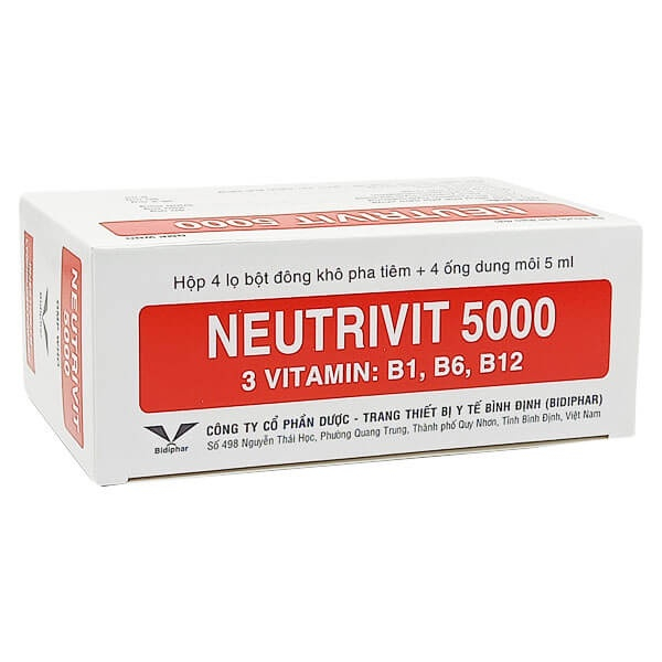 Vitamin 3B, NEUTRIVIT 5000, hộp 4 bộ