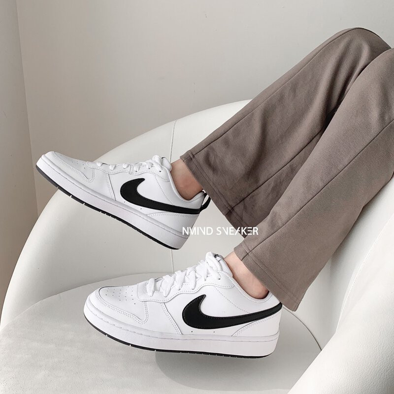 Giày Sneaker Nike Court Borough Low 2 White Black  | PiuPiu Authentic