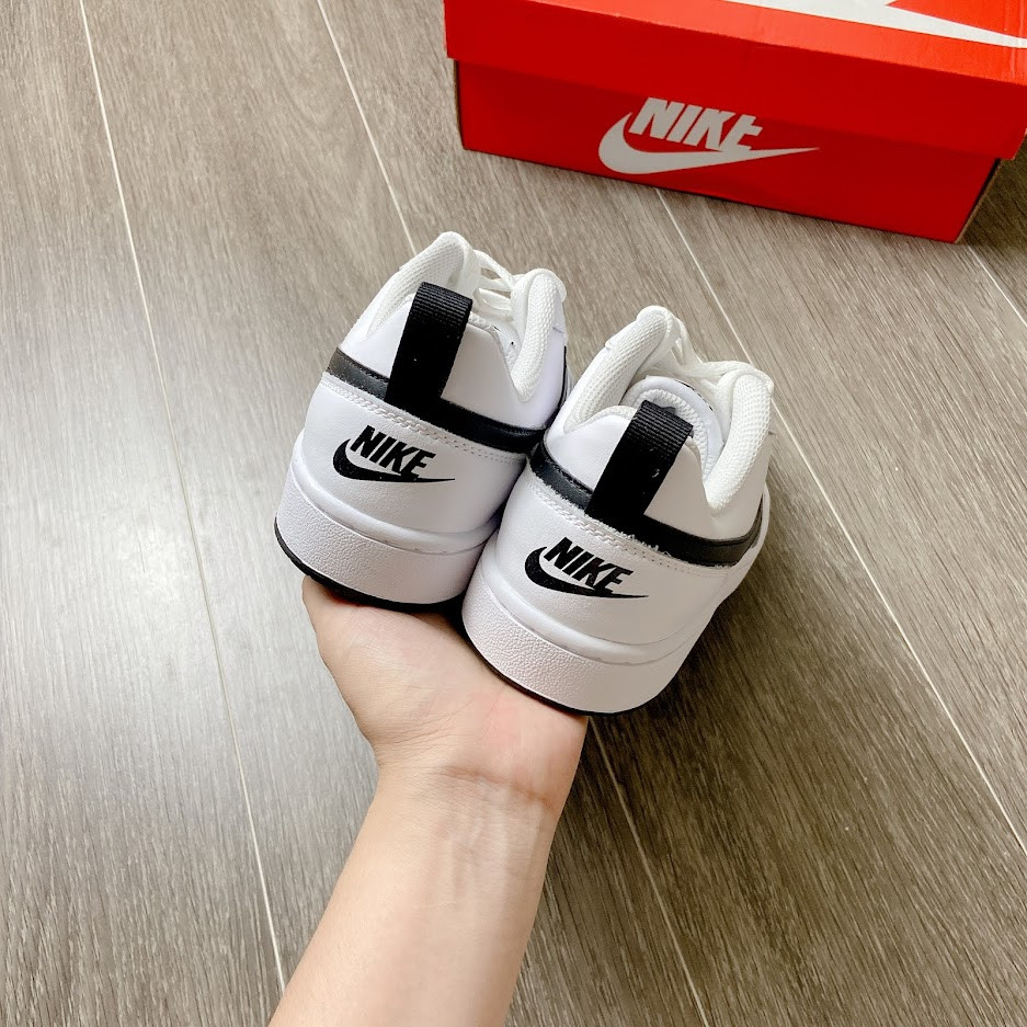 Giày Sneaker Nike Court Borough Low 2 White Black  | PiuPiu Authentic