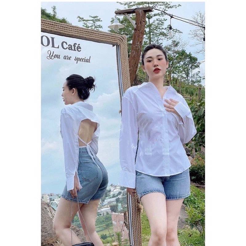Quần short jeans lưng cao ZR dư xịn