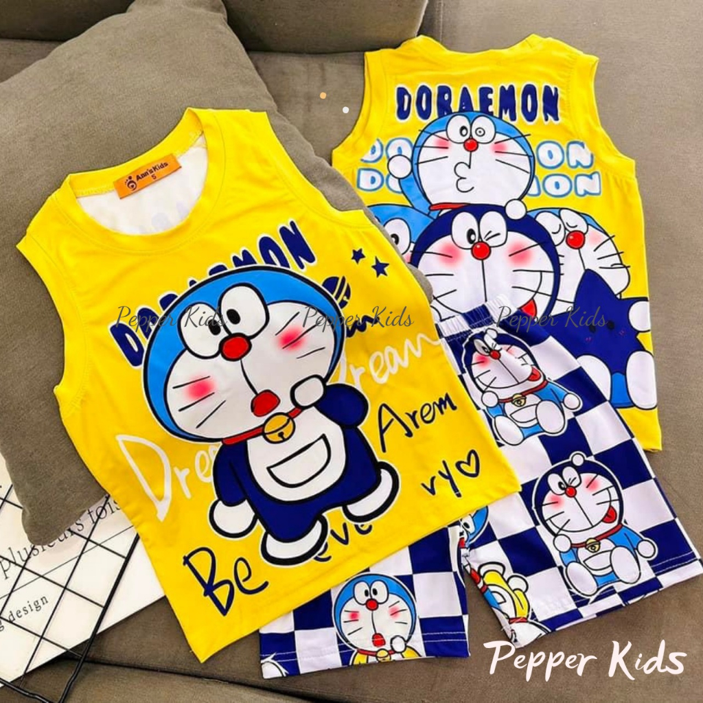 ĐỒ BỘ BÉ TRAI- Đồ bộ sát nách 3 lỗ thun lạnh in hình 3D SIÊU NHÂN HOẠT HÌNH KHỦNG LONG LOẠI 1