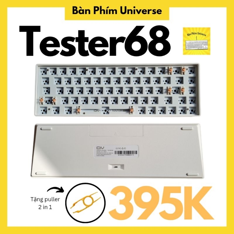 [Sẵn] CIY Tester68 V2 - Kit bàn phím cơ 2 chế độ Bluetooth và kết nối wireless 2.4g - GK68 - 68 phím - 65% (Version 2) | BigBuy360 - bigbuy360.vn