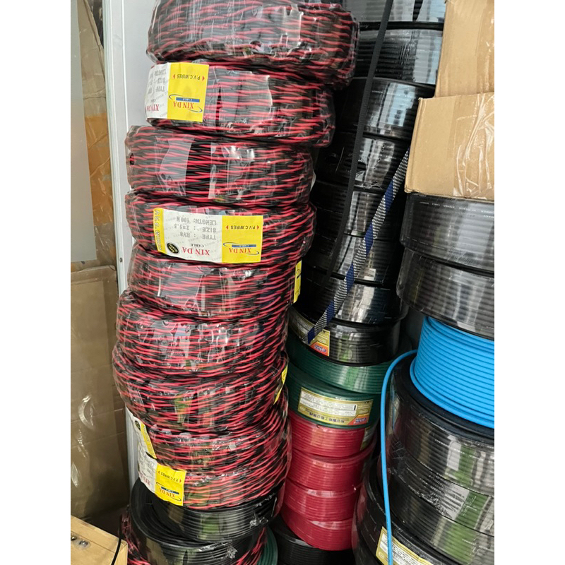 Dây loa đỏ đen 2x1.5 đồng nguyên chất bán theo cuộn 100m