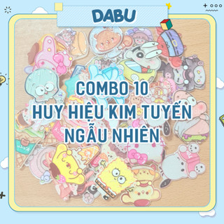 Combo 10 Huy hiệu cài áo pin cài balo ngẫu nhiên DABU giá rẻ
