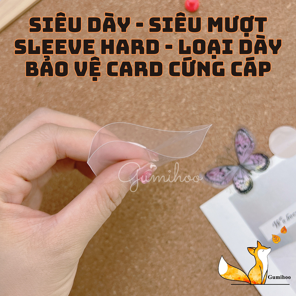 Popcorn Sleeves PACK 50 bảo vệ card album lomo card Sleeve Hard cửa hàng kpop Gumihoo