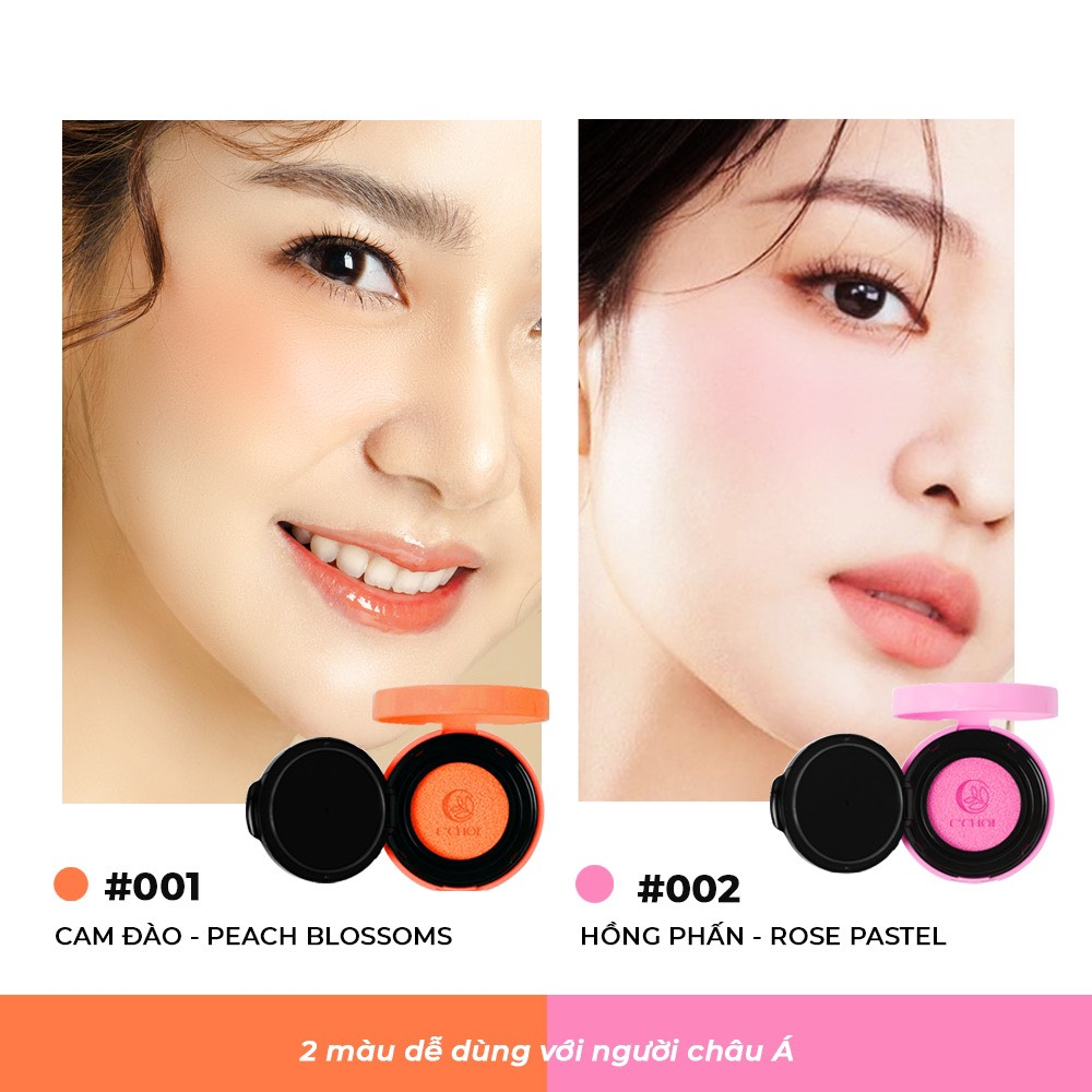 Phấn Nước Má Hồng Thiên Nhiên - Mỹ Phẩm Xanh C'Choi - Slim Cushion Blush 8g