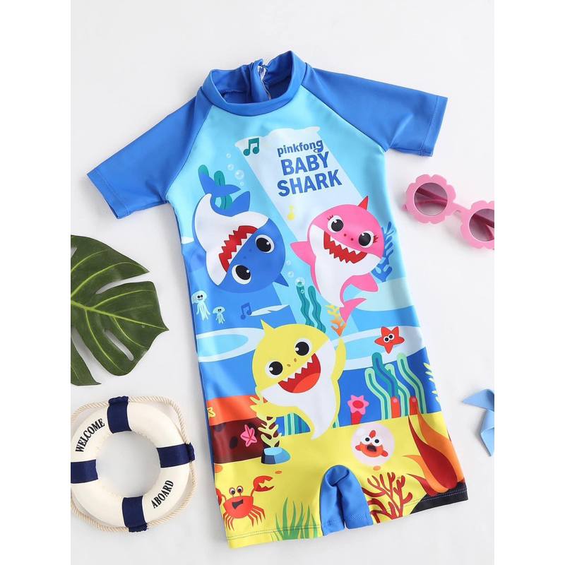 Bộ bơi liền Baby Shark cho bé