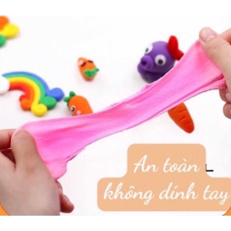 Đất sét tự khô LOẠI XỊN 12 24 36 48 không dính tay siêu nhẹ an toàn cho bé nặn hình thoả thích