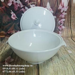 thố cơm sứ trắng Minh Long 20cm - thố cơm sứ trắng Minh Long