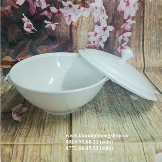 thố cơm sứ trắng Minh Long 20cm - thố cơm sứ trắng Minh Long