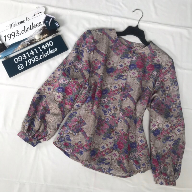 🌿Áo kiểu vintage QUEEN LILA  - 2hand, si tuyển JAPAN🌿