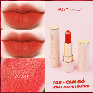 Son sáp, son lì rosy sweetlove không chì cao cấp màu cam đỏ