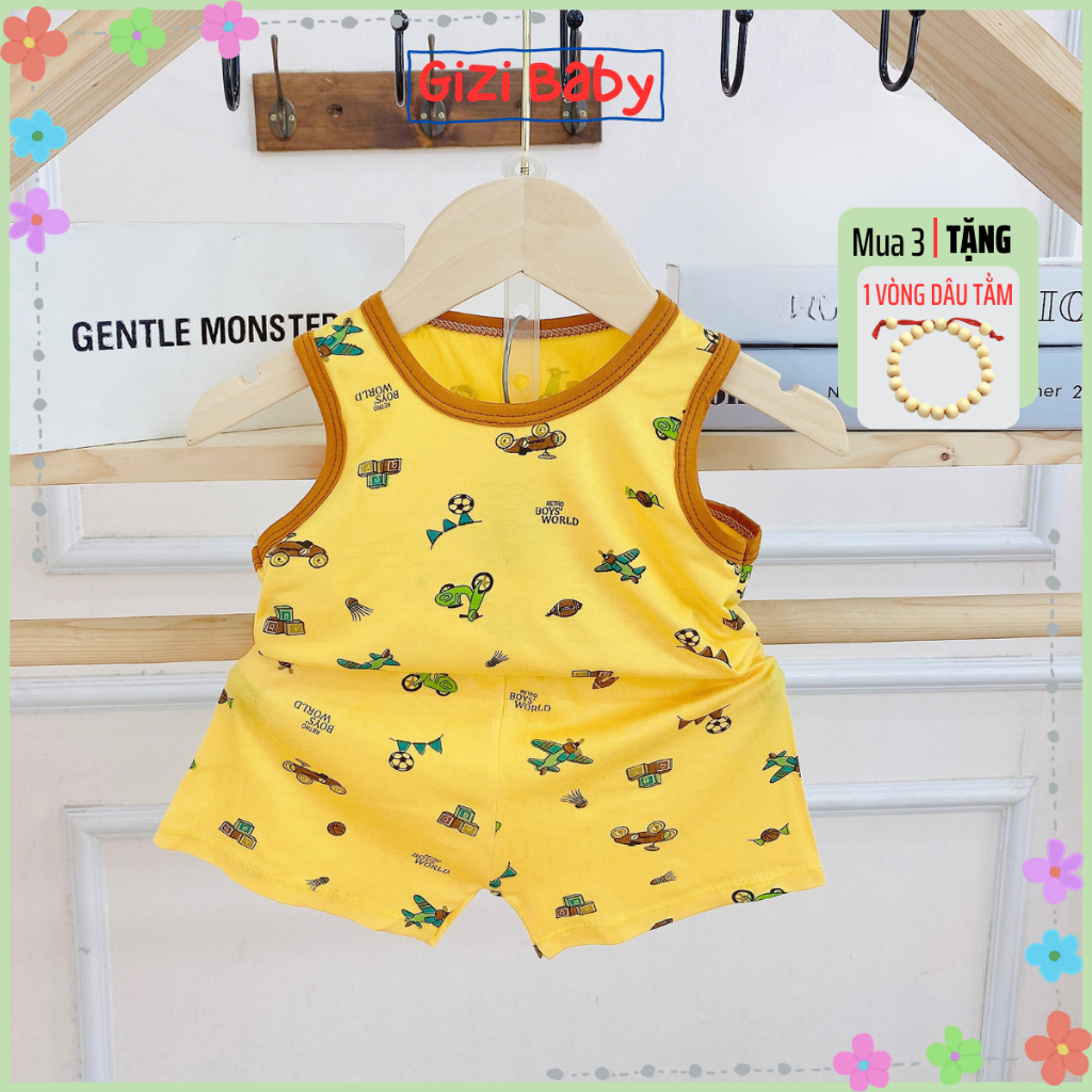 Bộ ba lỗ thun lạnh Minkymom cho bé trai bé gái 5-16kg