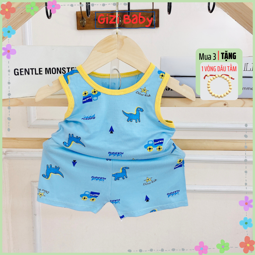 Bộ ba lỗ thun lạnh Minkymom cho bé trai bé gái 5-16kg