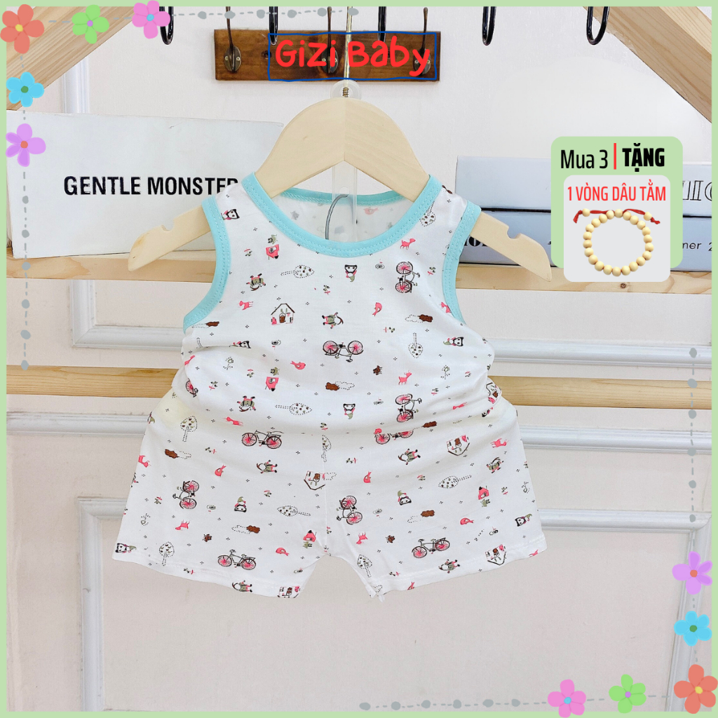 Bộ ba lỗ thun lạnh Minkymom cho bé trai bé gái 5-16kg