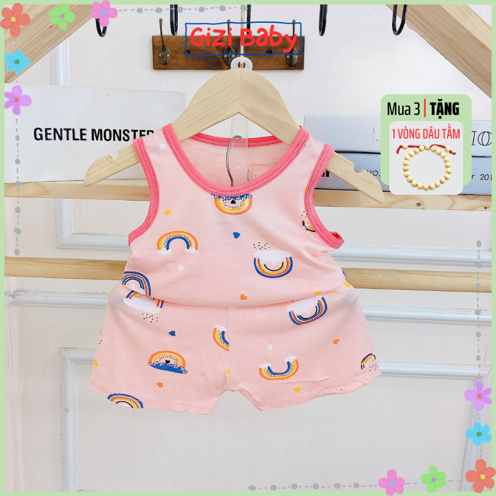 Bộ ba lỗ thun lạnh Minkymom cho bé trai bé gái 5-16kg