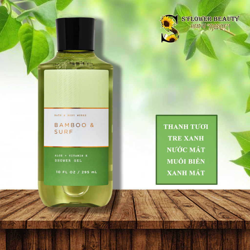 Neutrals| Gel Tắm Nam Lưu Hương Bath &amp; Body Works Men's Shower Gel - Bamboo Surf | Aloe Palm | Citrus Cedar | Dark Amber