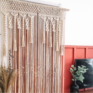 Rèm cửa macrame vintage decor