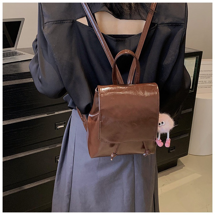 Ba lô dây rút da mềm phong cách Hàn Quốc 2023