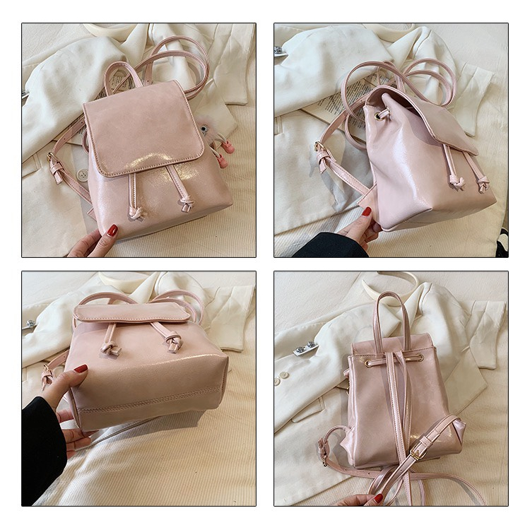 Ba lô dây rút da mềm phong cách Hàn Quốc 2023