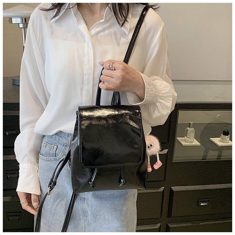 Ba lô dây rút da mềm phong cách Hàn Quốc 2023