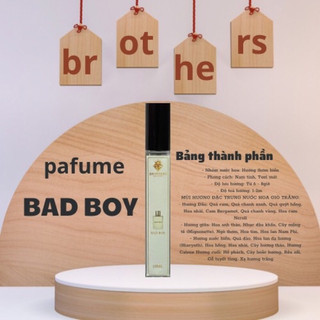 Nước hoa nam badboy dạng xịt 10ml nguyên liệu pháp