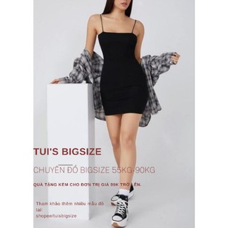 Đầm 2 dây bún bigsize 90kg 🔥🔥🔥