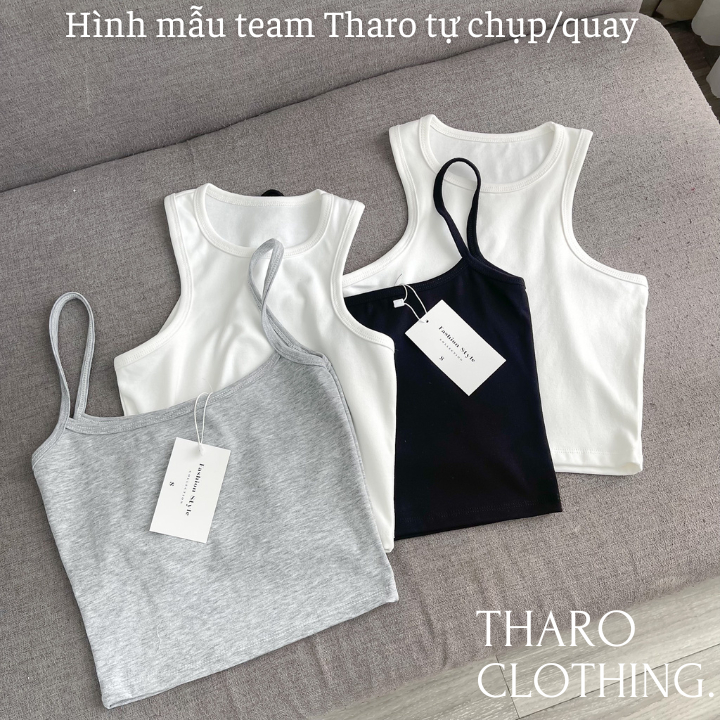 Set Áo Ba Lỗ + Áo Hai Dây Khác Màu - Tharo Clothing [SET0009]