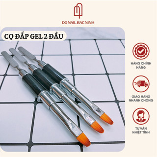 Cọ đắp gel 2 đầu, cọ đắp gel gôm chuyên nghiệp dùng làm móng tiện lợi