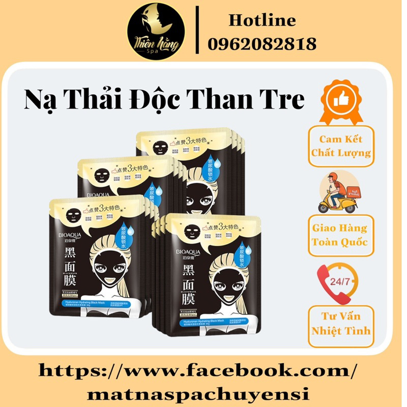 1 Miếng Mặt Nạ Thải Độc Than Tre - Mask Thải Độc Hoạt Tính Bioaqua Chính