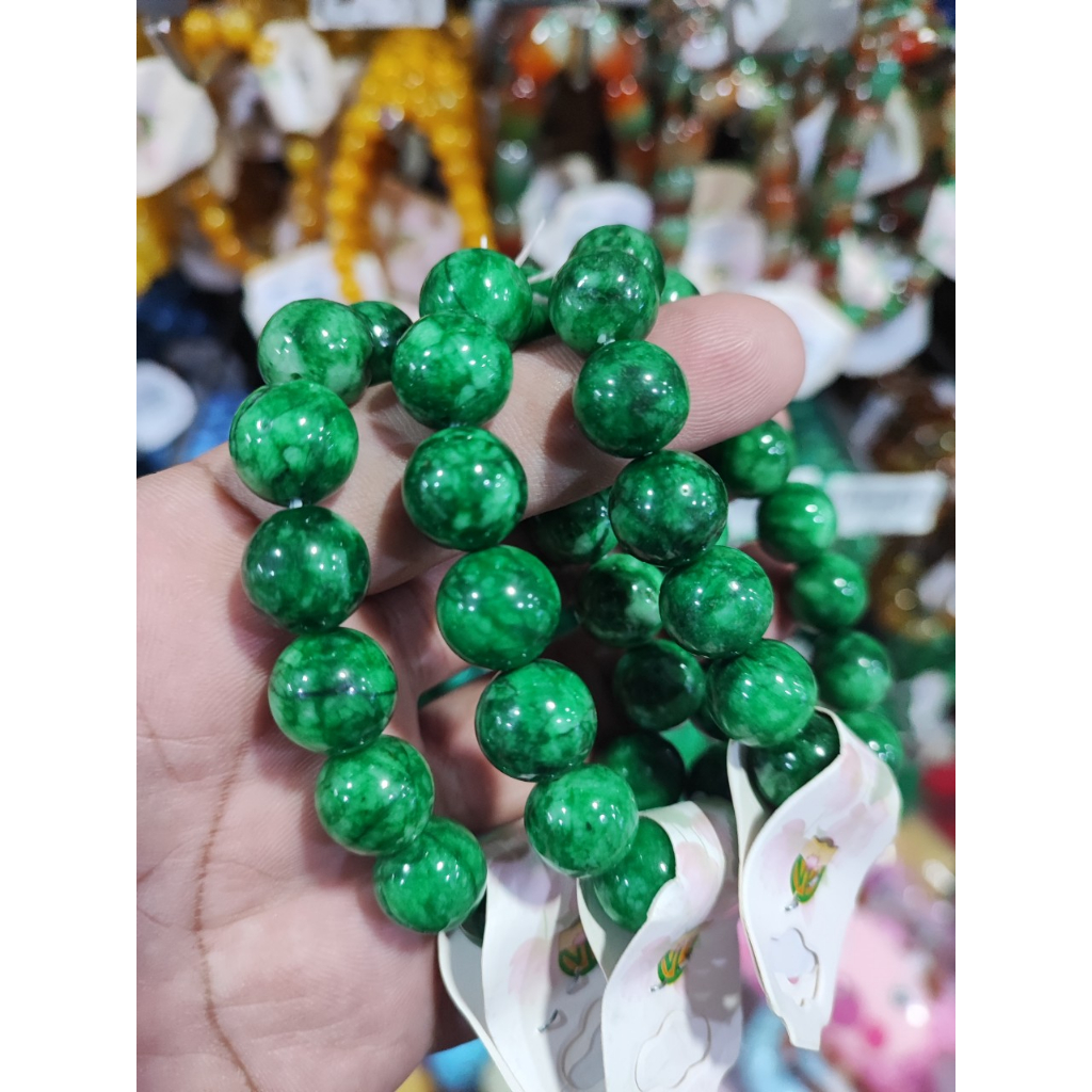 Vòng Tay Đá Cẩm Thạch Xanh