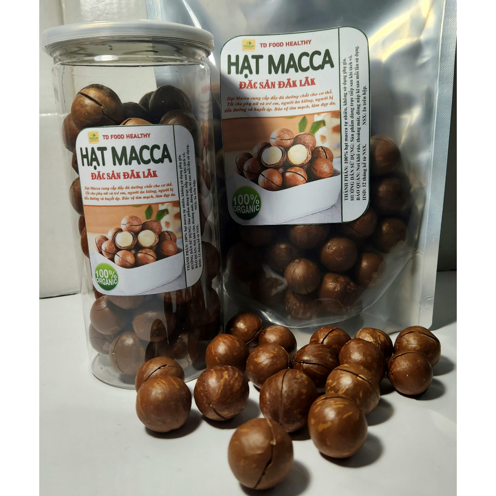 500gram Hạt Macca Đaklak Sấy Ăn Liền Nhà Trồng Loại 1 Gion Ngon Có ATVSTP hạt mắc ca