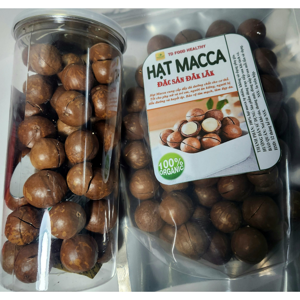 500gram Hạt Macca Đaklak Sấy Ăn Liền Nhà Trồng Loại 1 Gion Ngon Có ATVSTP hạt mắc ca