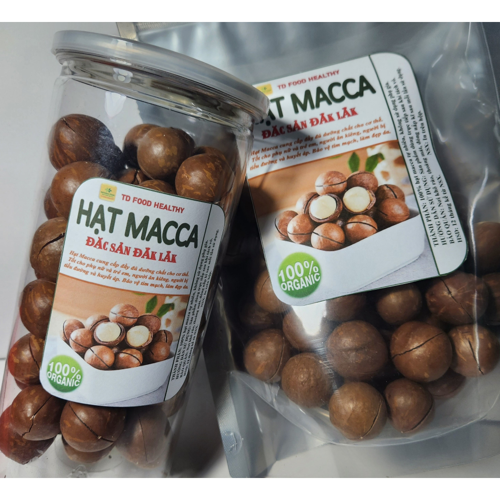 500gram Hạt Macca Đaklak Sấy Ăn Liền Nhà Trồng Loại 1 Gion Ngon Có ATVSTP hạt mắc ca