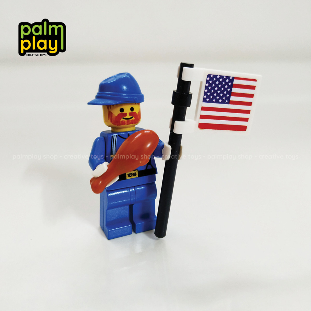 Sticker lá cờ các nước dùng cho đồ chơi gạch xếp hình dán vừa phụ kiện 2335 và 3068 - Miếng dán có 6 hình 13.5x13.5 mm