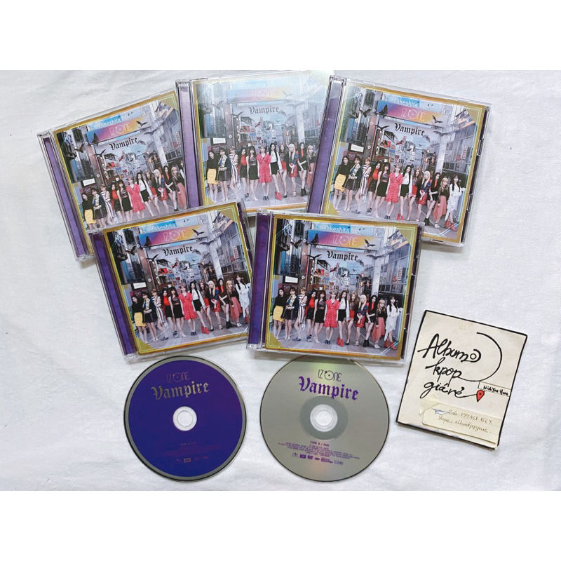 Izone  album Nhật Vampire đã khui seal, gồm CD DVD mini booklet