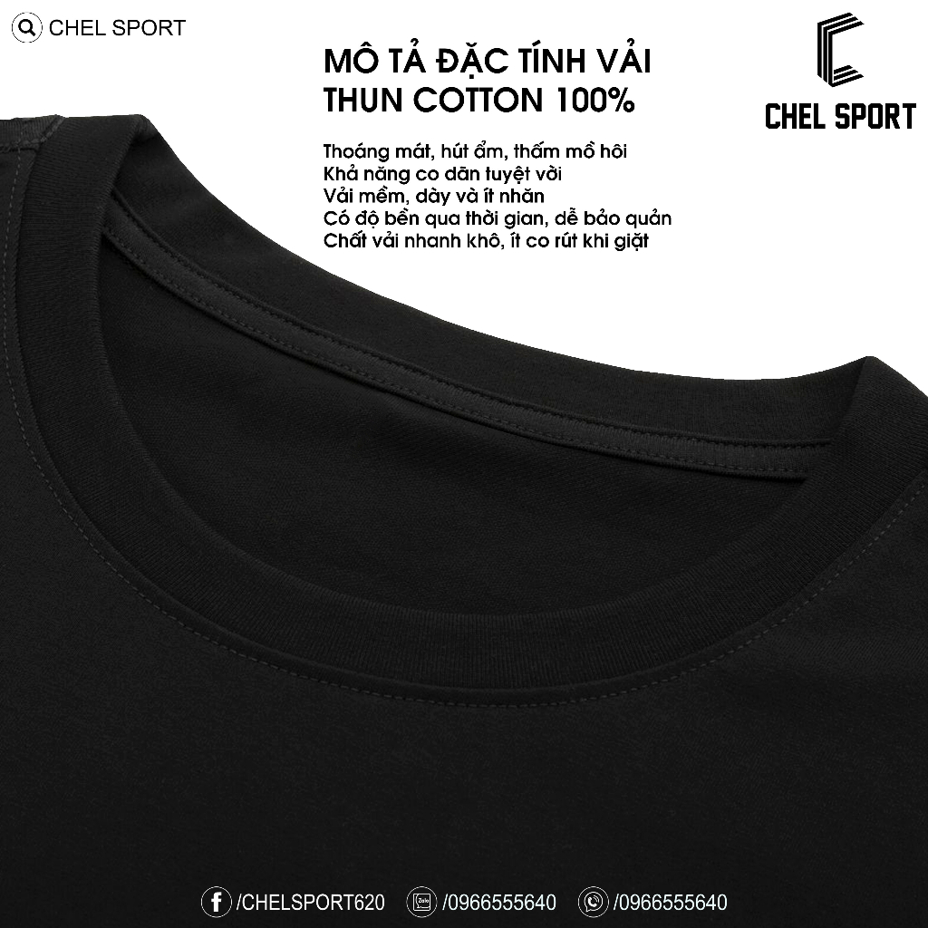 Áo thun logo thêu Hà Nội FC 100% cotton