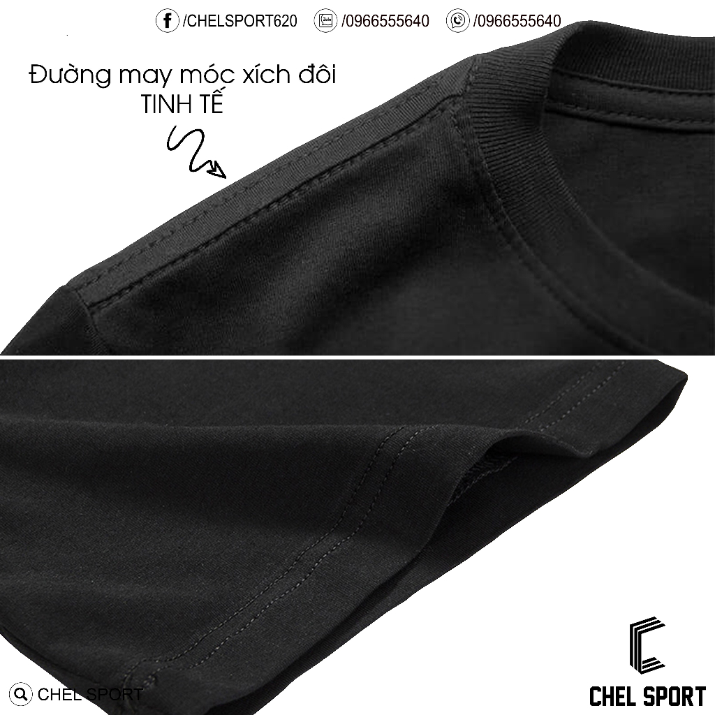 Áo thun logo thêu Hà Nội FC 100% cotton