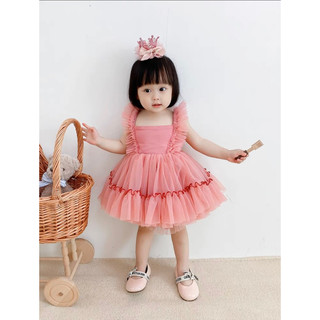 VÁY CÔNG CHÚA LOLITA BÉ GÁI MÀU HỒNG (KÈM QUẦN )