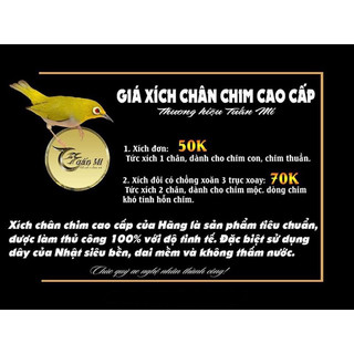 XÍCH ĐƠN DÀNH CHO CHIM VÀNH KHUYÊN