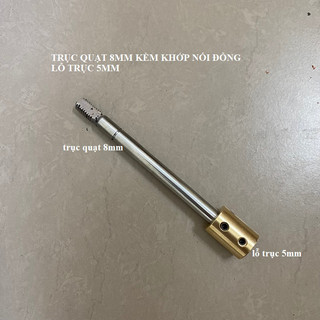 Khớp nối trục quạt chế quạt dài 100x8mm Trục Cho Động Cơ trục 5mm